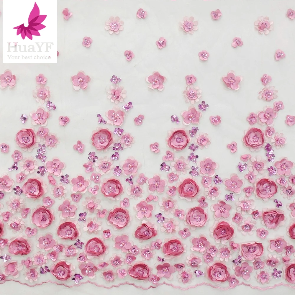 Good Quality Pink 3D Flower Handmade Beaded Embroidered Fabric with Sequins Nigerian Lace Fabric 2021 HY1633
Good Quality Pink 3D Flower Handmade Beaded Embroidered Fabric with Sequins Nigerian Lace Fabric 2021 HY1633