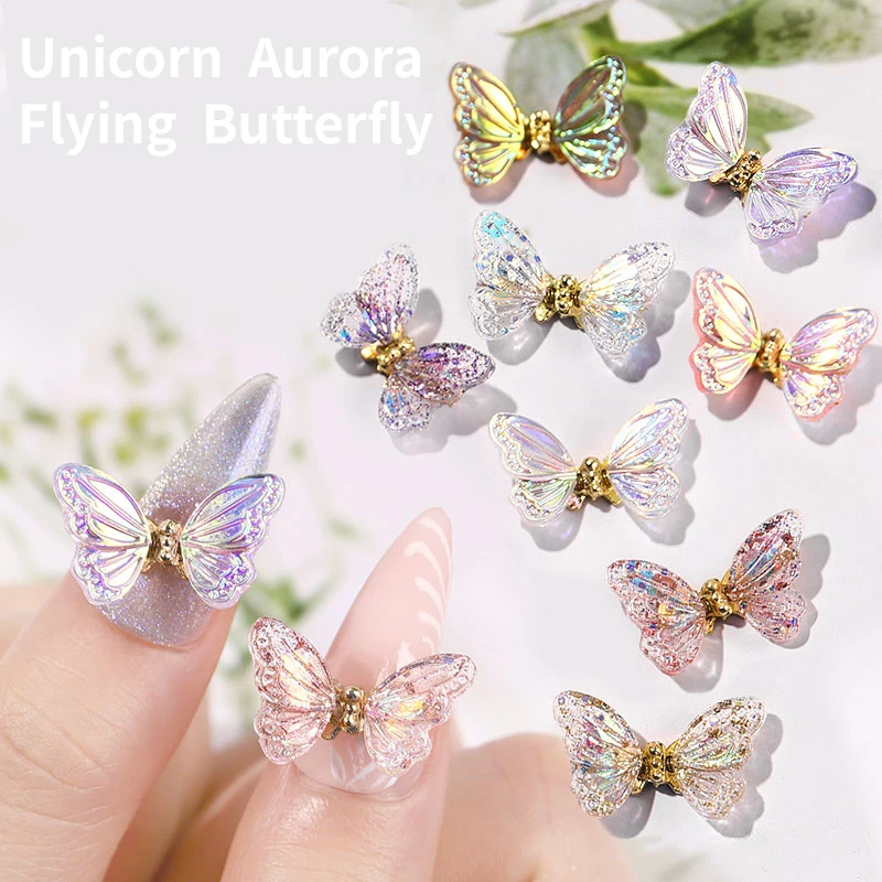3D Shiny Vivid Flying Butterfly Aurora Crystal Butterfly Acrylic Nail Jewelry Nail Art Decorations
3D Shiny Vivid Flying Butterfly Aurora Crystal Butterfly Acrylic Nail Jewelry Nail Art Decorations
