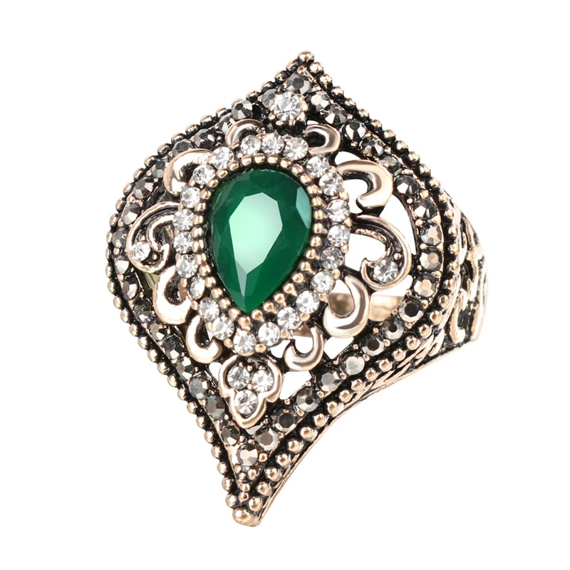 ring gold Ruigang 2021 Hot Sale Unique Vintage Green Gemstone Ring Boho Hollow Gold Rings For Women, Alloy
ring gold Ruigang 2021 Hot Sale Unique Vintage Green Gemstone Ring Boho Hollow Gold Rings For Women, Alloy