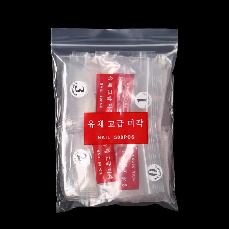 NA032A 500Pcs/bag False Nail tips Clear/ White/Transparant Full Cover french semi acrylic press on nails false tip
NA032A 500Pcs/bag False Nail tips Clear/ White/Transparant Full Cover french semi acrylic press on nails false tip