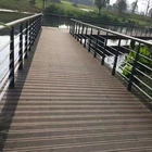 Charcoal Surface Treatment and strand woven solid bamboo flooring Structure Carbonized bamboo decking 20mm