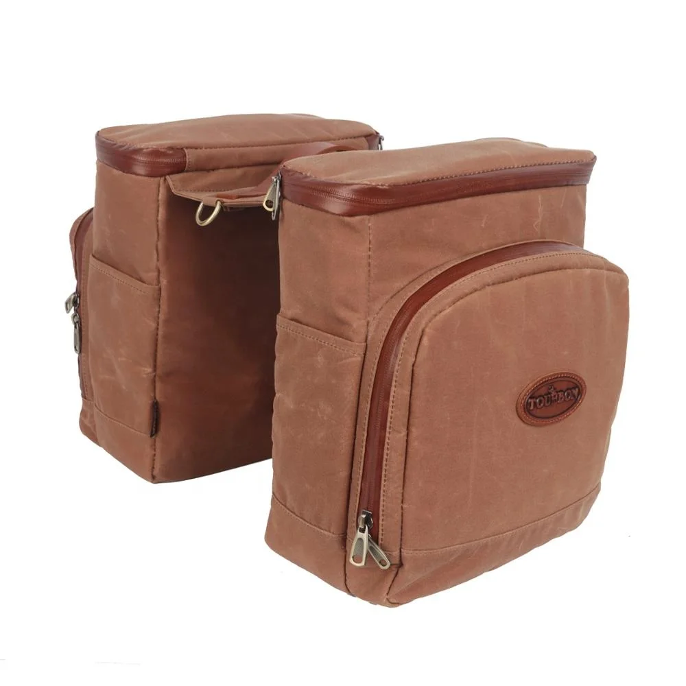 HIBO new design waterproof canvas leather bike food delivery pannier bag, Coffee
HIBO new design waterproof canvas leather bike food delivery pannier bag, Coffee