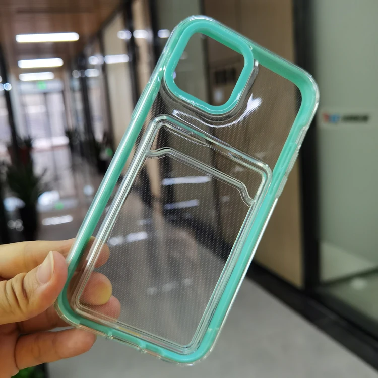 Eco-Friendly 360 Degree Full Protection Hard PC Bumper with Soft TPU Card Slot Cell Mobile Phone Cover Case For Iphone 11 Pro, Transparent
Eco-Friendly 360 Degree Full Protection Hard PC Bumper with Soft TPU Card Slot Cell Mobile Phone Cover Case For Iphone 11 Pro, Transparent