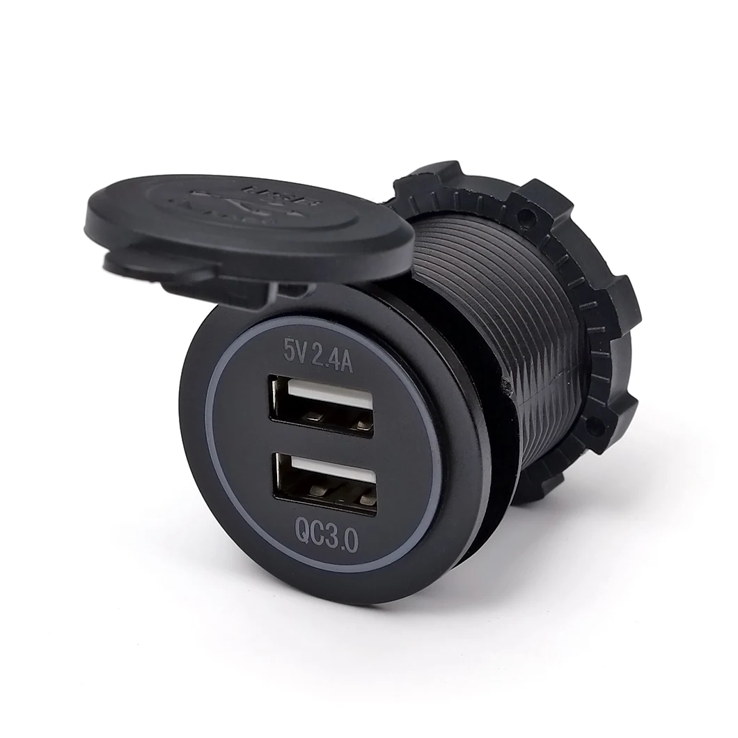 ANILKEEN New Product USB Car Power Qurick Charger Socket 5A2.4V Dual Socket QC3.0 USB Power Charger
ANILKEEN New Product USB Car Power Qurick Charger Socket 5A2.4V Dual Socket QC3.0 USB Power Charger