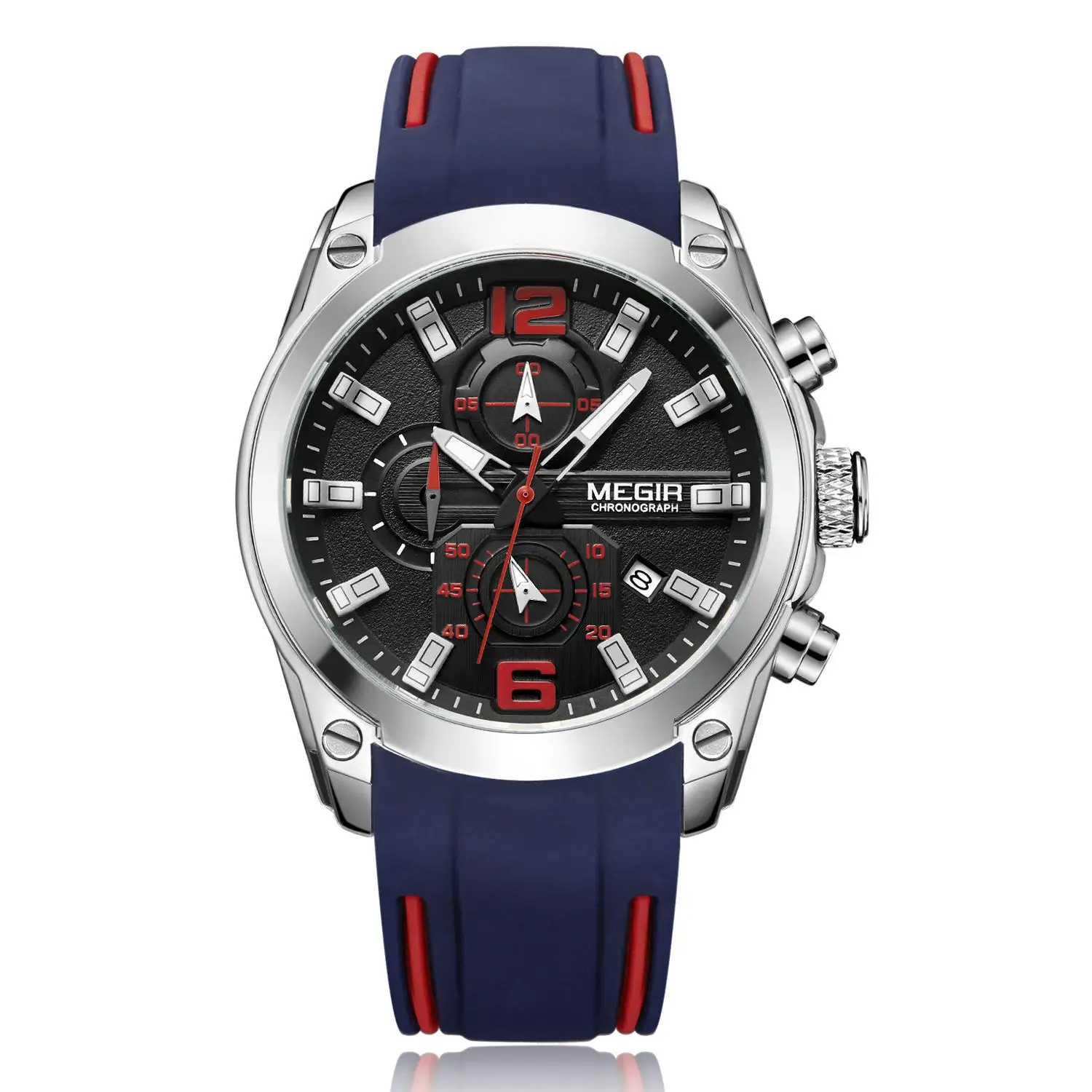 Megir 2063G silicone strap men sports watch waterproof drop shipping chronograph watches men wrist relogio masculino
Megir 2063G silicone strap men sports watch waterproof drop shipping chronograph watches men wrist relogio masculino
