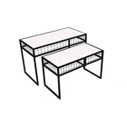 Clothes Shoes Store MDF Iron Display Table for Clothing Shop