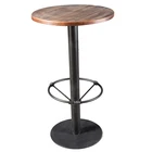 Kitchen counter height rustic wooden metal industrial vintage bar table restaurant