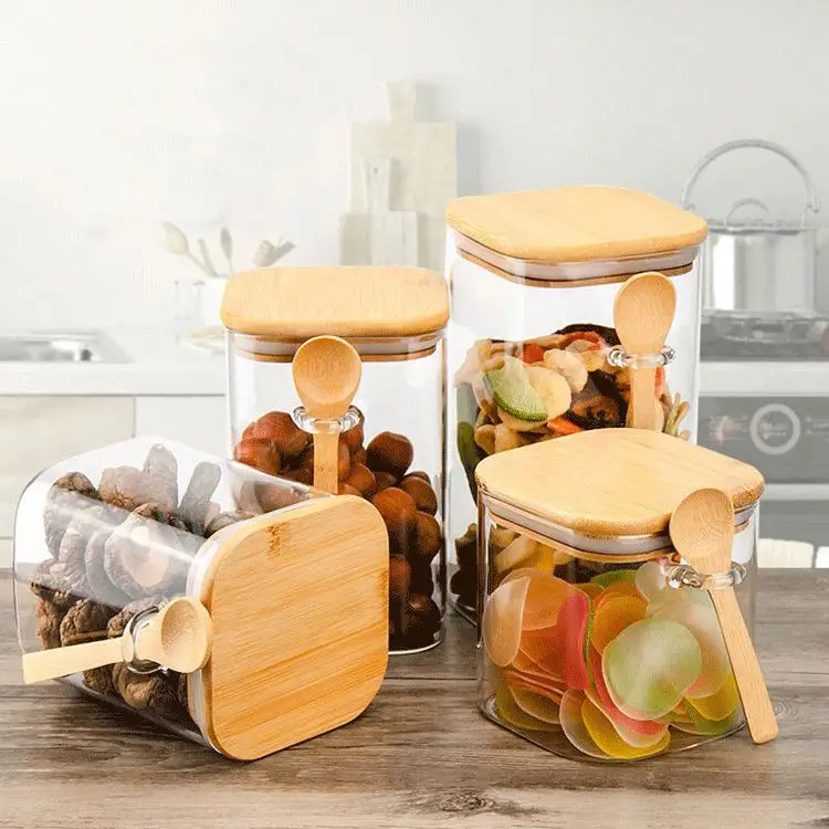 Trustworthy Supplier Glass Jars Herb And Spice Glass Jars With Bamboo Lids And Spoon, Clear
Trustworthy Supplier Glass Jars Herb And Spice Glass Jars With Bamboo Lids And Spoon, Clear