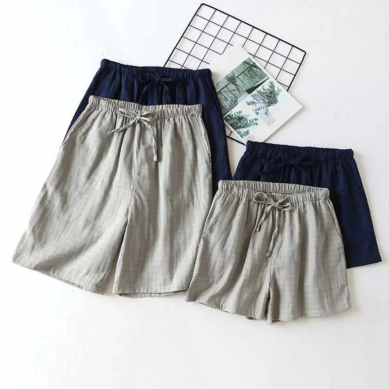 Cotton couple sleepwear women's thin cotton gauze shorts men's loose summer days can be worn casual home pants, Picture shows
Cotton couple sleepwear women's thin cotton gauze shorts men's loose summer days can be worn casual home pants, Picture shows