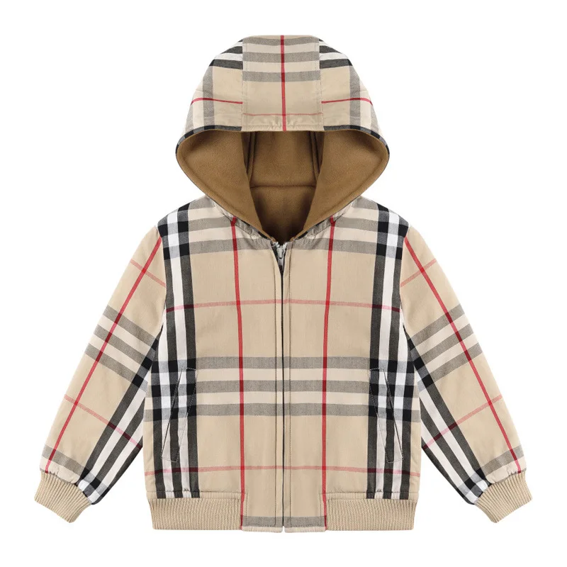 Brand Toddler plaid Jacket Hooded Baby Boys Girls Autumn Long Sleeve Outerwear girls jackets kids
Brand Toddler plaid Jacket Hooded Baby Boys Girls Autumn Long Sleeve Outerwear girls jackets kids