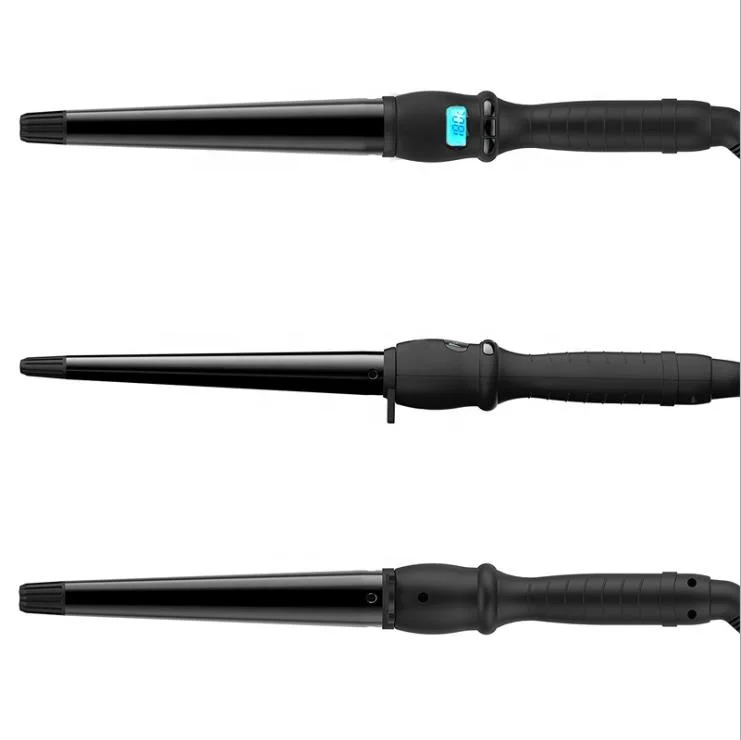 New Product LCD Display Make Multiple Curly Hair Style Curler Single Rod High Quality Temperature Control Pear Cone Hair Curler, Black
New Product LCD Display Make Multiple Curly Hair Style Curler Single Rod High Quality Temperature Control Pear Cone Hair Curler, Black