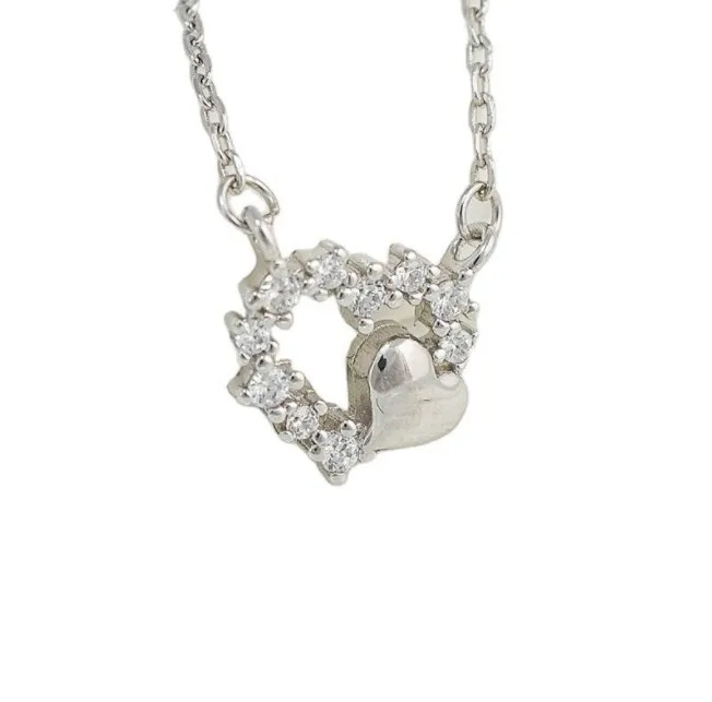 Rainbowking korean simple ladies heart zircon pendent necklaces customized silver 925 sets for women minimalist designer jewelry
Rainbowking korean simple ladies heart zircon pendent necklaces customized silver 925 sets for women minimalist designer jewelry