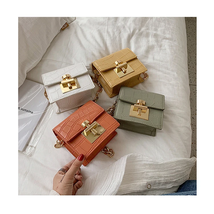 Crocodile Pattern Shoulder bag lock chain crossbody bag stone pattern shoulder mini handbags crossbody, Customizable
Crocodile Pattern Shoulder bag lock chain crossbody bag stone pattern shoulder mini handbags crossbody, Customizable