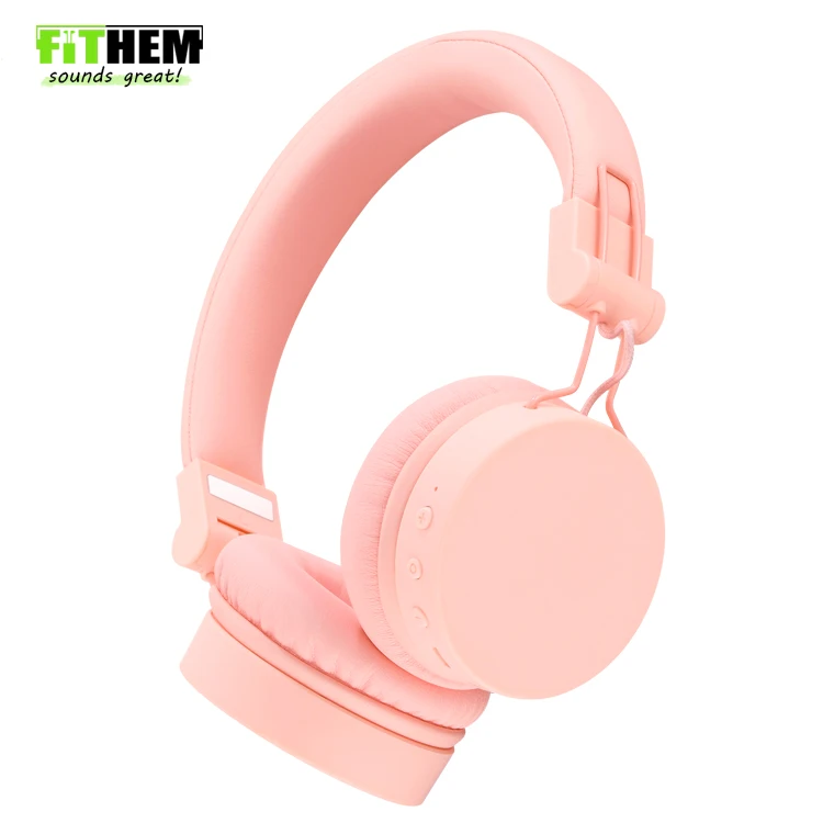 FITHEM KS916 Best Wireless Quality Big Black Bluetooth Beautiful Earphone For Girls - ANKUX.COM