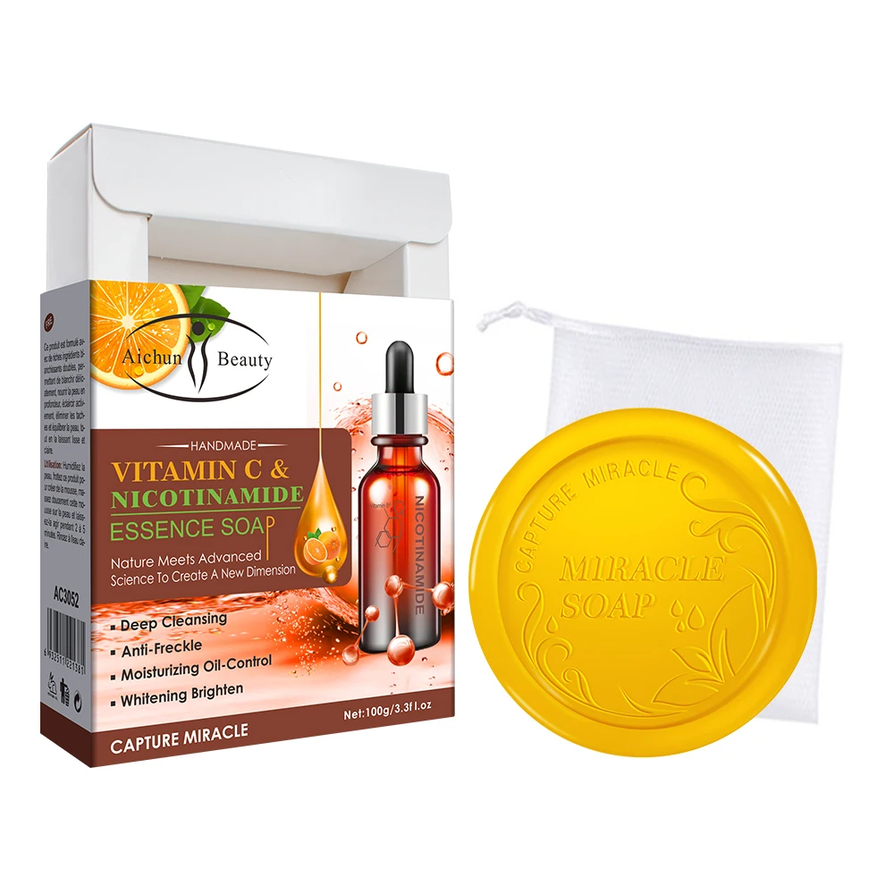 Organic Soap Vitamin C Nicotinamide Whitening Soap Deep Cleaning Brighten Skin Face Soap
Organic Soap Vitamin C Nicotinamide Whitening Soap Deep Cleaning Brighten Skin Face Soap