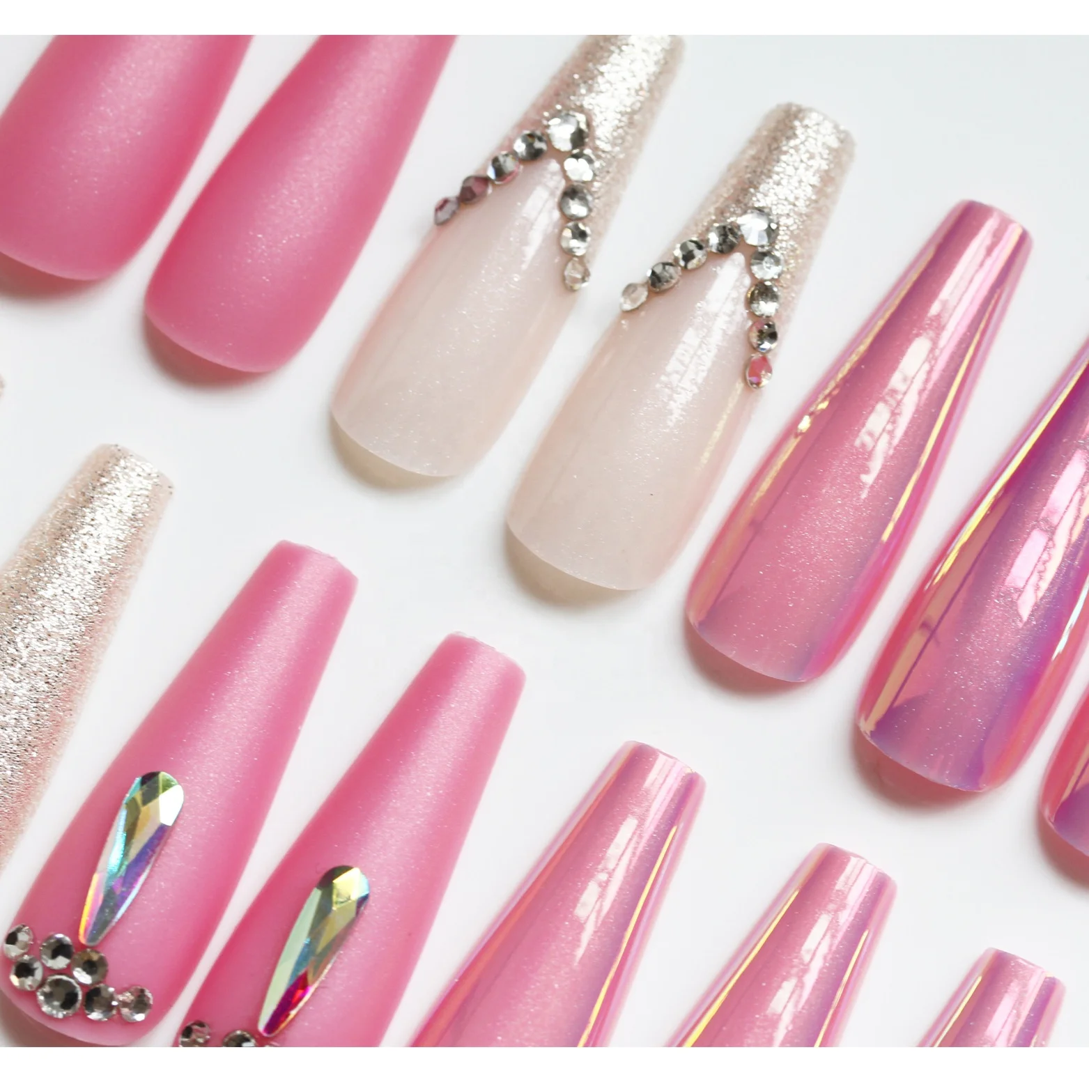 Press On Nails With Rhinestones False Nails Marbling Design Decorated Fingernail Artificial Nail Tip
Press On Nails With Rhinestones False Nails Marbling Design Decorated Fingernail Artificial Nail Tip