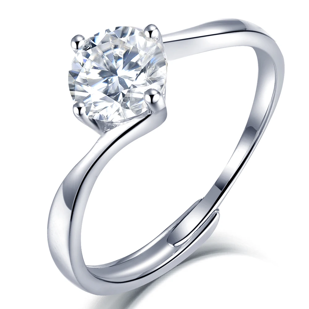 Tonglin Real Silver Jewelry White Gold Plated S925 Sterling Silver Adjustable Moissanite Rings
Tonglin Real Silver Jewelry White Gold Plated S925 Sterling Silver Adjustable Moissanite Rings