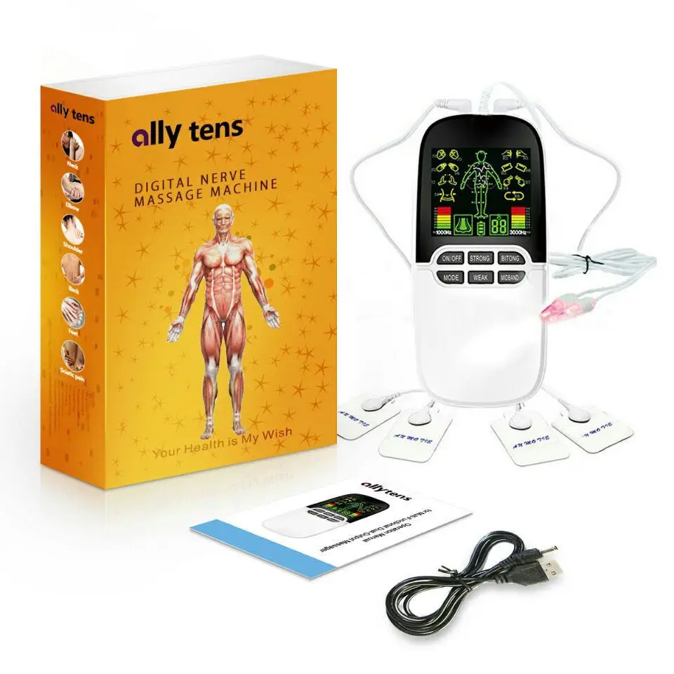 Electric Tens Massager Digital Therapy Muscle Stimulator Dual Output Rechargeable Pulse Massager with LCD Screen
Electric Tens Massager Digital Therapy Muscle Stimulator Dual Output Rechargeable Pulse Massager with LCD Screen