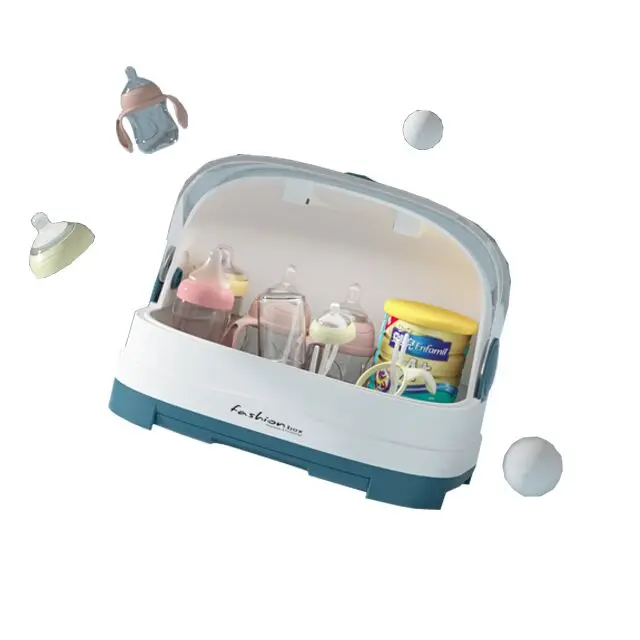 Hot Selling Portable Plastic Baby Bottle Drying Rack with Anti-dust Lid Baby Feeding Bottle Storage Box with Drainer Board
Hot Selling Portable Plastic Baby Bottle Drying Rack with Anti-dust Lid Baby Feeding Bottle Storage Box with Drainer Board