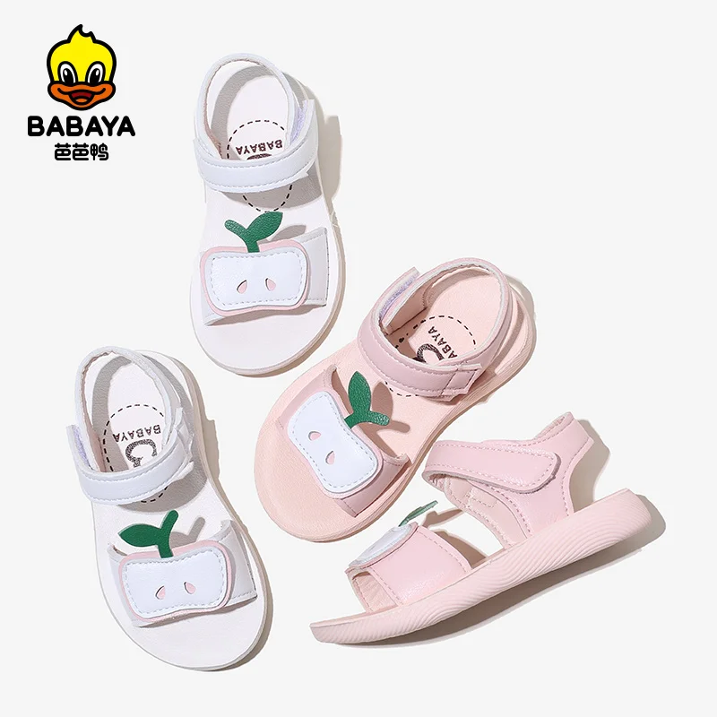 36117 Apple Shape Decoration Hard Wearing Polyurethane Comfort Flat Toddler Sandals, Pink/ white
36117 Apple Shape Decoration Hard Wearing Polyurethane Comfort Flat Toddler Sandals, Pink/ white