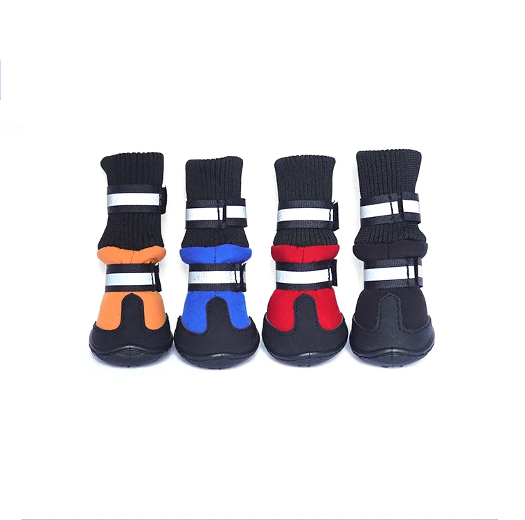 Direct Sales Pet dog Shoes High Top Waterproof Non-slip Wear-resistant Winter Dog Cotton Boots Zapatos Para Perros, Yellow red blue
Direct Sales Pet dog Shoes High Top Waterproof Non-slip Wear-resistant Winter Dog Cotton Boots Zapatos Para Perros, Yellow red blue