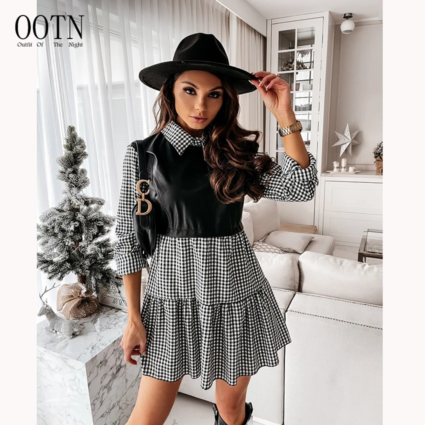OOTN Women Casual Party Rib Shirt Patchwork 2021 Spring Long Sleeve Wrap A-Line Woman Dress Puff Sleeve Sexy Mini Dress
OOTN Women Casual Party Rib Shirt Patchwork 2021 Spring Long Sleeve Wrap A-Line Woman Dress Puff Sleeve Sexy Mini Dress