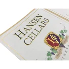Custom printing label with gold hot foil stamping clear sticker golden beer bottle