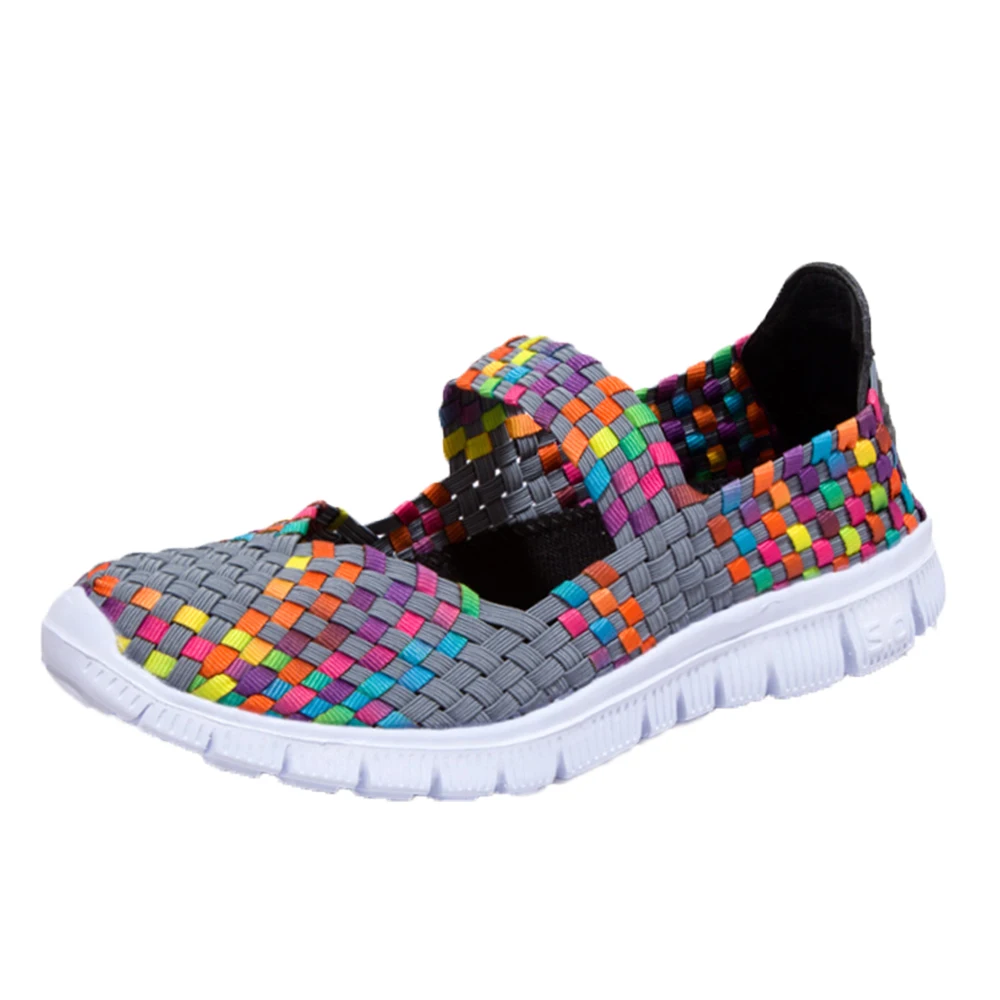 Light Woven Mesh Sneaker Breathable Summer Flat Elastic Upper Handmade Women Woven Elastic Shoes
Light Woven Mesh Sneaker Breathable Summer Flat Elastic Upper Handmade Women Woven Elastic Shoes