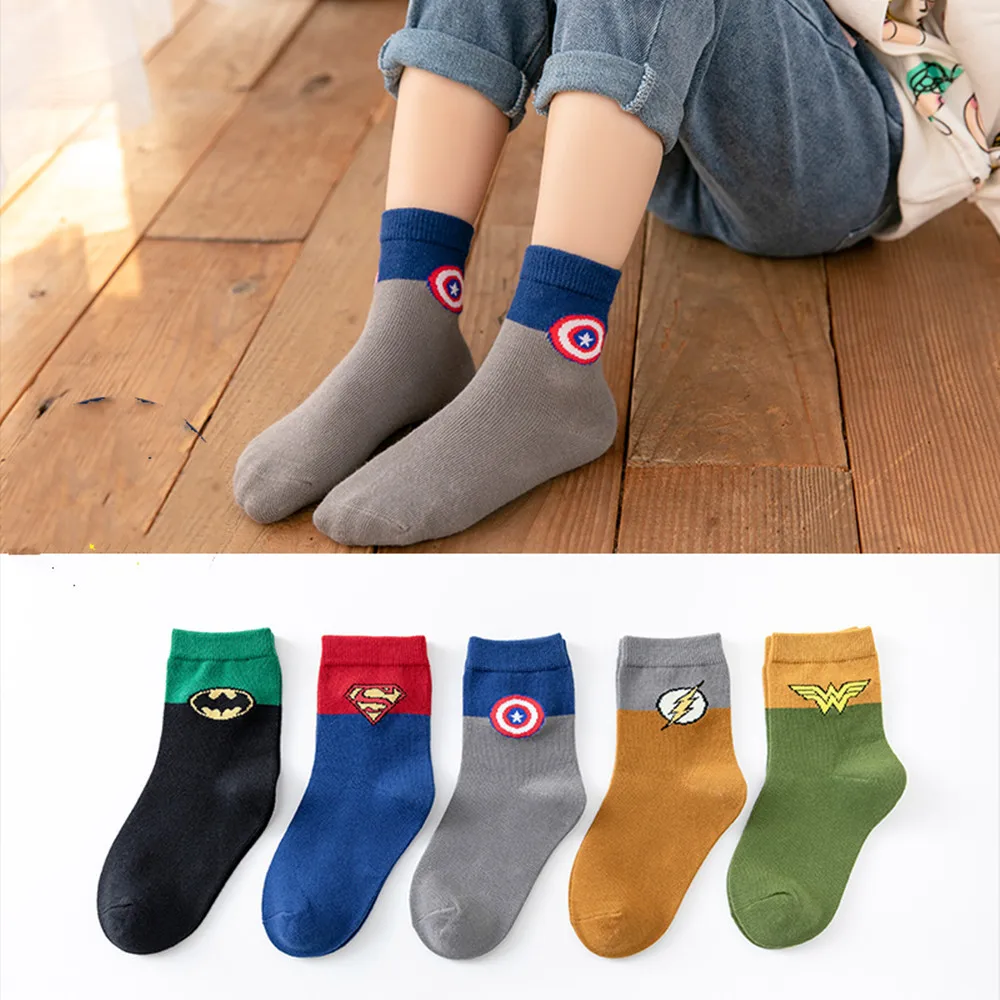 Wholesale Custom Design Jacquard Cute Super Hero Design Cotton Boys Girls Cartoon Socks Kids Ankle Socks
Wholesale Custom Design Jacquard Cute Super Hero Design Cotton Boys Girls Cartoon Socks Kids Ankle Socks