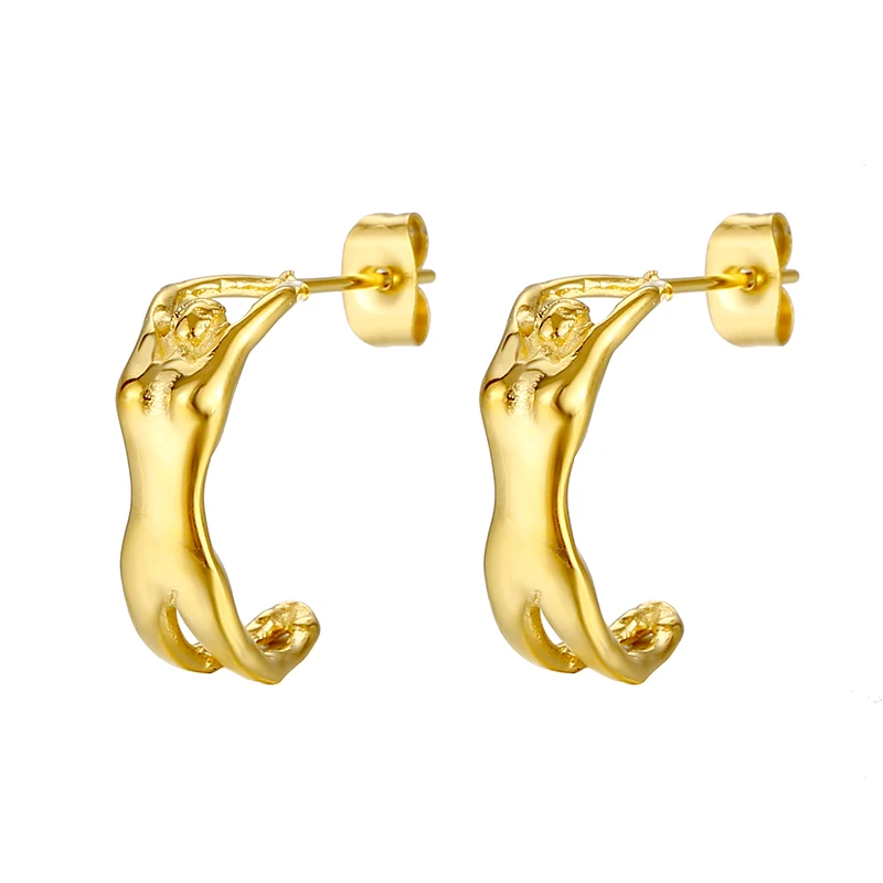 2023 Fashion Woman Human Jewelry 18k Gold Plated Stainless Steel Abstract Female Body Transparent Hoop Earrings
2023 Fashion Woman Human Jewelry 18k Gold Plated Stainless Steel Abstract Female Body Transparent Hoop Earrings