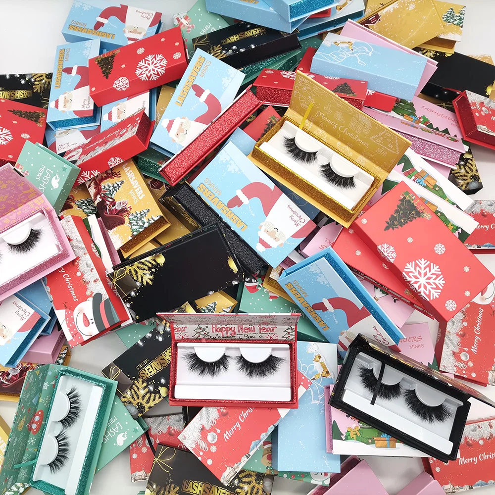 Free Sample Wholesale Christmas Eyelashes Private Label 3D Mink Eyelash Christmas Lashes with Lash Box
Free Sample Wholesale Christmas Eyelashes Private Label 3D Mink Eyelash Christmas Lashes with Lash Box
