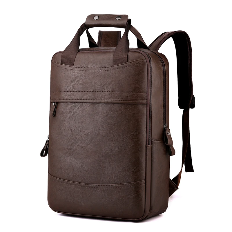 High Quality Durable Pu Leather Backpacks Waterproof Men's Smart Pu Leather Business Laptop Backpack
High Quality Durable Pu Leather Backpacks Waterproof Men's Smart Pu Leather Business Laptop Backpack