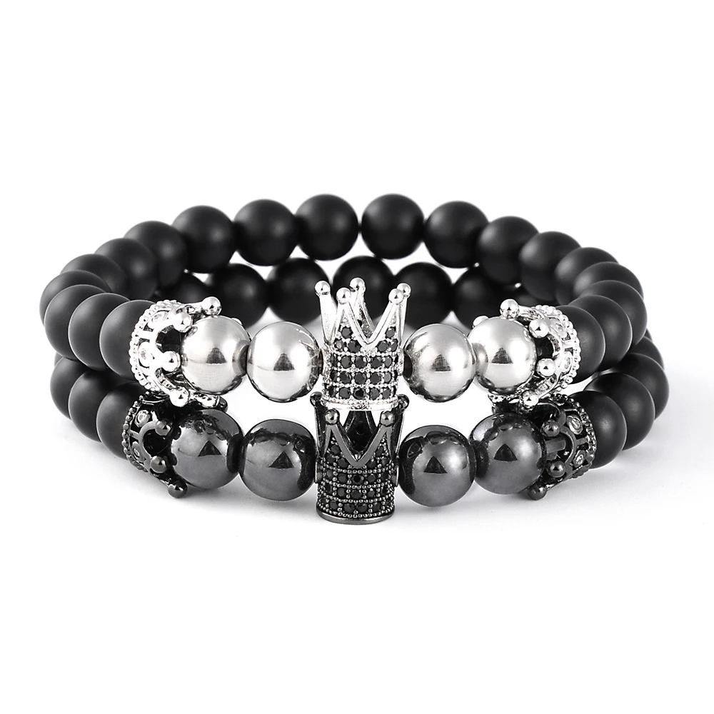 F250 Black Agate Stainless Steel Handmade Manufacturers Wholesale Fashion Jewelry Crown Onyx Beads Bracelet For Men, Black color
F250 Black Agate Stainless Steel Handmade Manufacturers Wholesale Fashion Jewelry Crown Onyx Beads Bracelet For Men, Black color