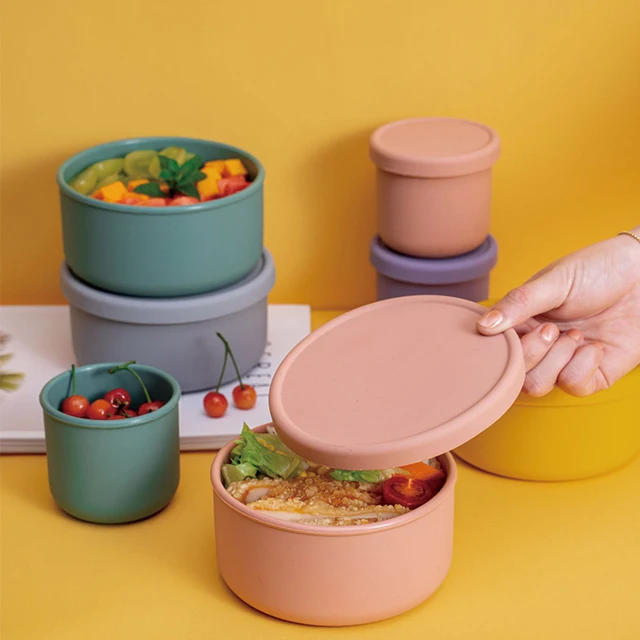 Portable Heat-resistant Leakproof Silicone Food Storage Containers Lunch Box Food Warmer Lunch Box, Pink,yellow,gray,purple,blue
Portable Heat-resistant Leakproof Silicone Food Storage Containers Lunch Box Food Warmer Lunch Box, Pink,yellow,gray,purple,blue