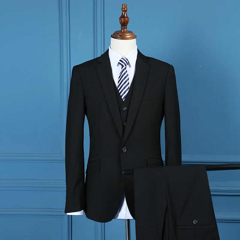 2022 new suit three-piece suit jacket trousers wholesale men's slim fashion business, Custom color
2022 new suit three-piece suit jacket trousers wholesale men's slim fashion business, Custom color