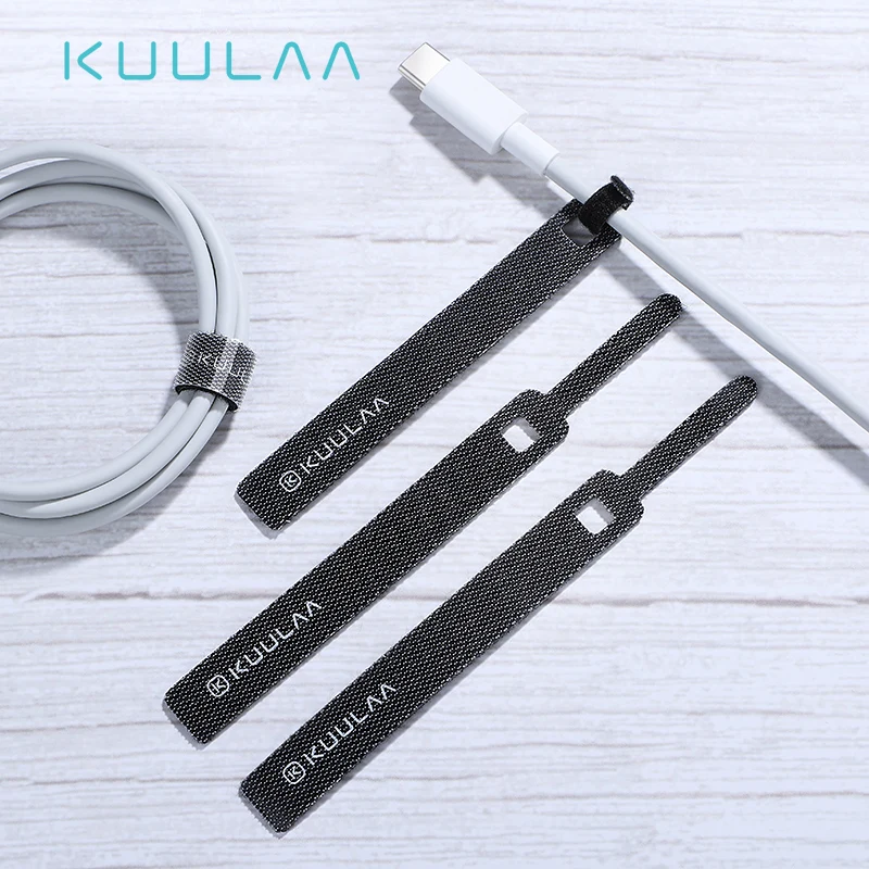 KUULAA OEM Nylon Headphone Earphone Mobile Phone 10cm Data Usb Cable Organizer, Black/white
KUULAA OEM Nylon Headphone Earphone Mobile Phone 10cm Data Usb Cable Organizer, Black/white