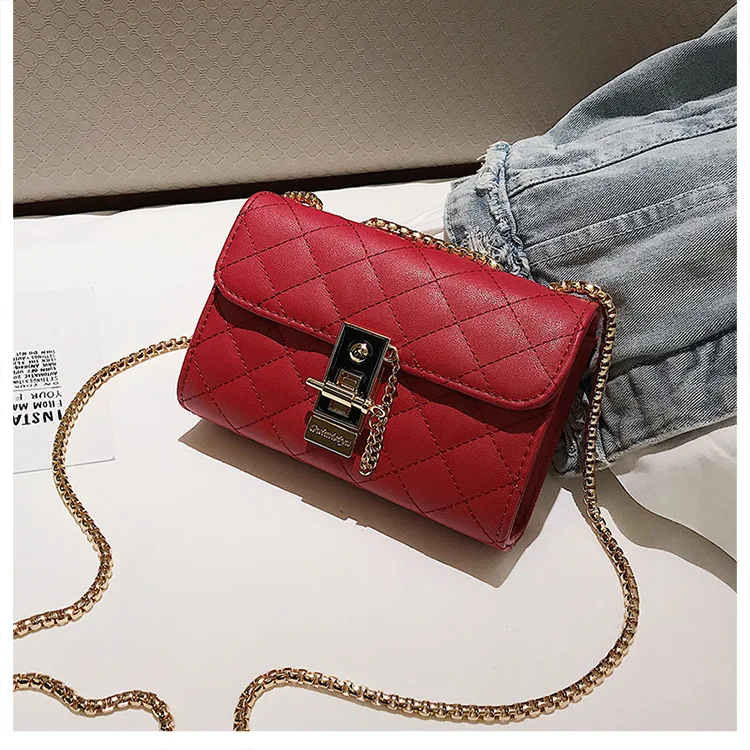 New Fashion Casual Shoulder Korean Pu Diamond Chain Small Square Bag Handbag bags women handbags ladies
New Fashion Casual Shoulder Korean Pu Diamond Chain Small Square Bag Handbag bags women handbags ladies