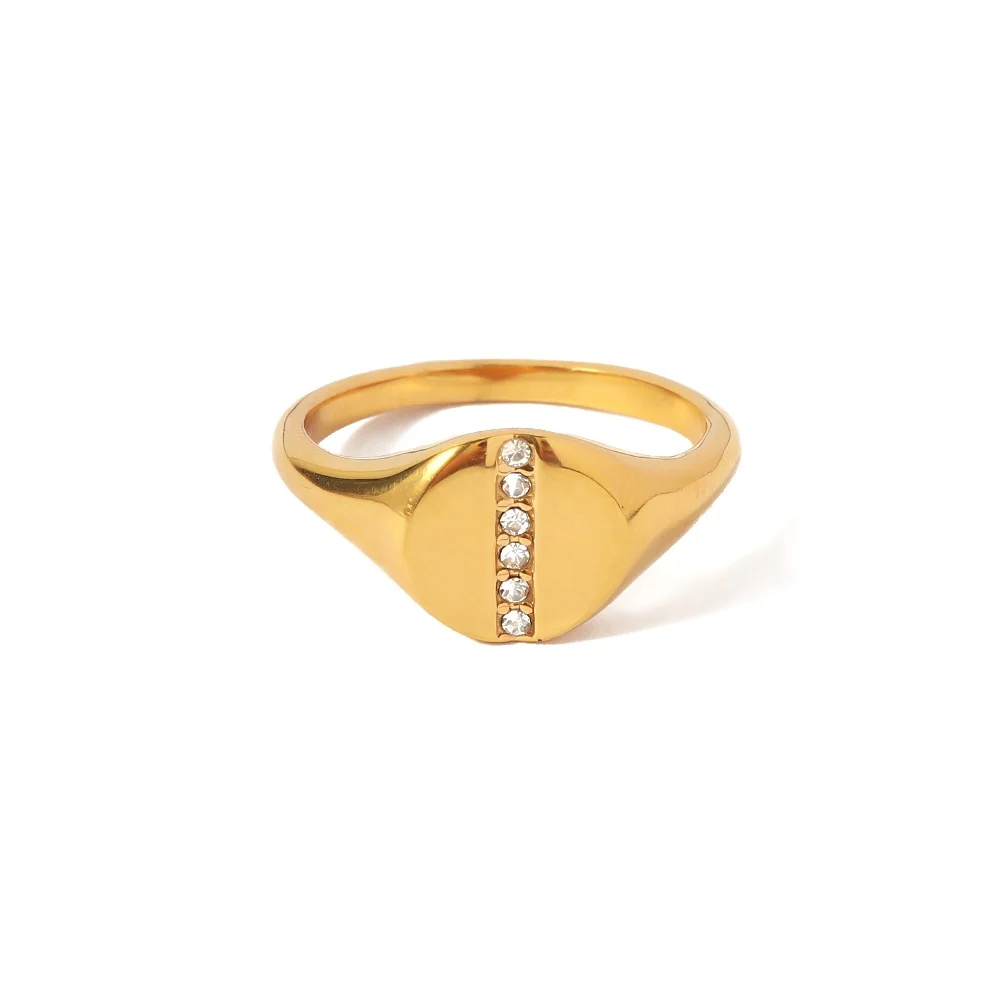 High Polished Smoothy Shiny Cubic Zircon Dainty 18K Gold Plated Stainless Steel Rings For Women
High Polished Smoothy Shiny Cubic Zircon Dainty 18K Gold Plated Stainless Steel Rings For Women