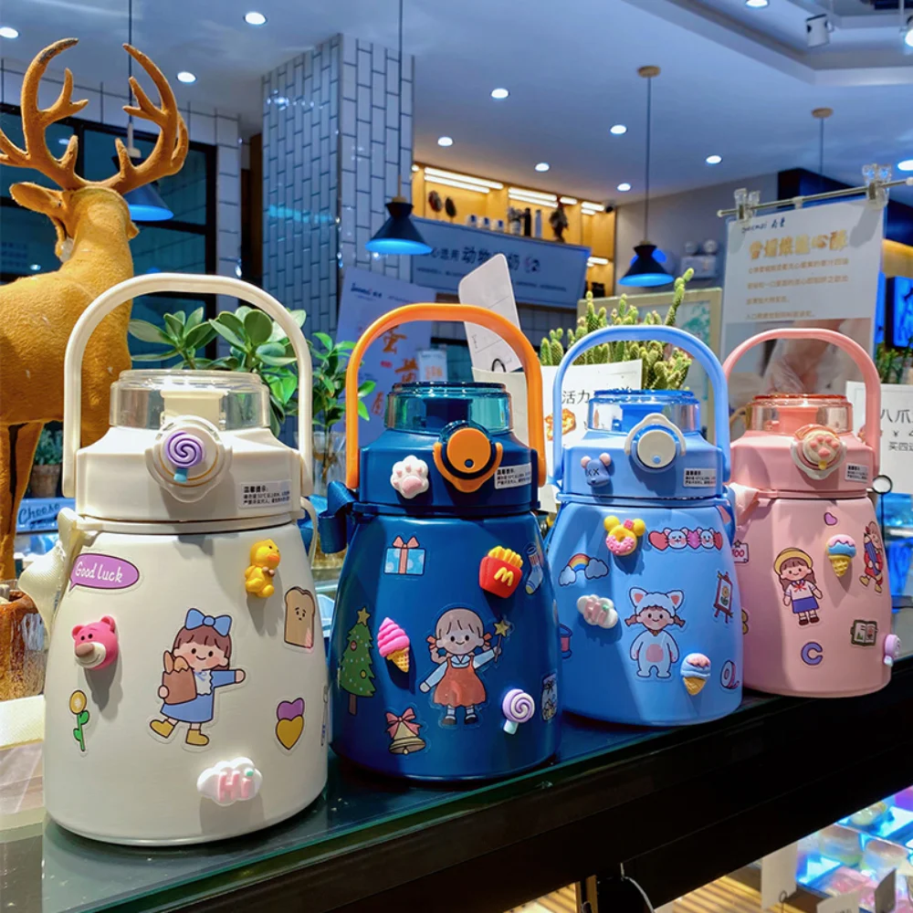 Custom Children 32OZ Food Grade Double Wall 304 Stainless Steel Vacuum Flask Cute Cartoon kids insulated water bottles
Custom Children 32OZ Food Grade Double Wall 304 Stainless Steel Vacuum Flask Cute Cartoon kids insulated water bottles