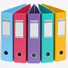 Hard paper A4 kraft paper 3-O Ring Storage Binders, 2 Inch Round Ring-2 arch lever file