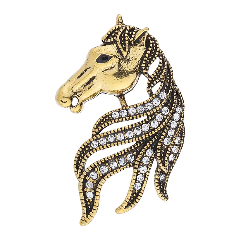 JAENONES Fashion Factory Wholesale Horse Badge Brooch Rhinestone Vintage Metal Animal Brooches
JAENONES Fashion Factory Wholesale Horse Badge Brooch Rhinestone Vintage Metal Animal Brooches