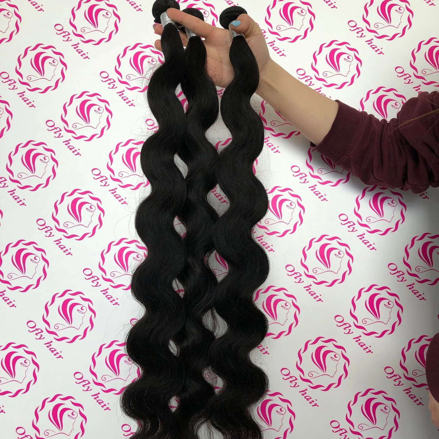 

12a grade high quality body wave cuticle aligned hair silky and full with more long hair 100% human hair Bundles