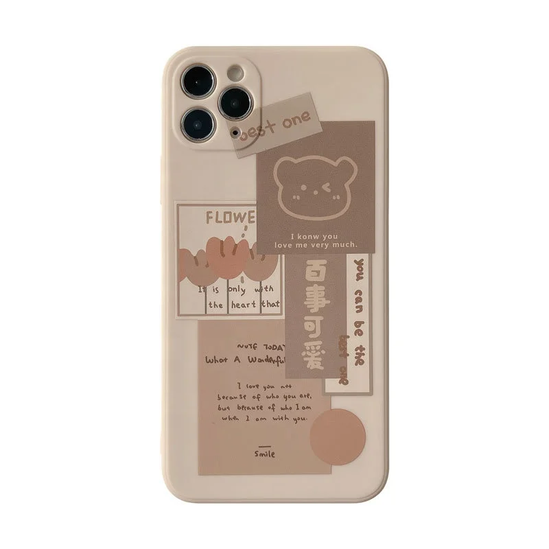 Retro Chocolate Smile Sweet Bears Phone Case For iPhone 11 Pro Max Xr Xs Max 7 8 Plus x 12 mini 7 Plus Case Cute Soft Cover
Retro Chocolate Smile Sweet Bears Phone Case For iPhone 11 Pro Max Xr Xs Max 7 8 Plus x 12 mini 7 Plus Case Cute Soft Cover