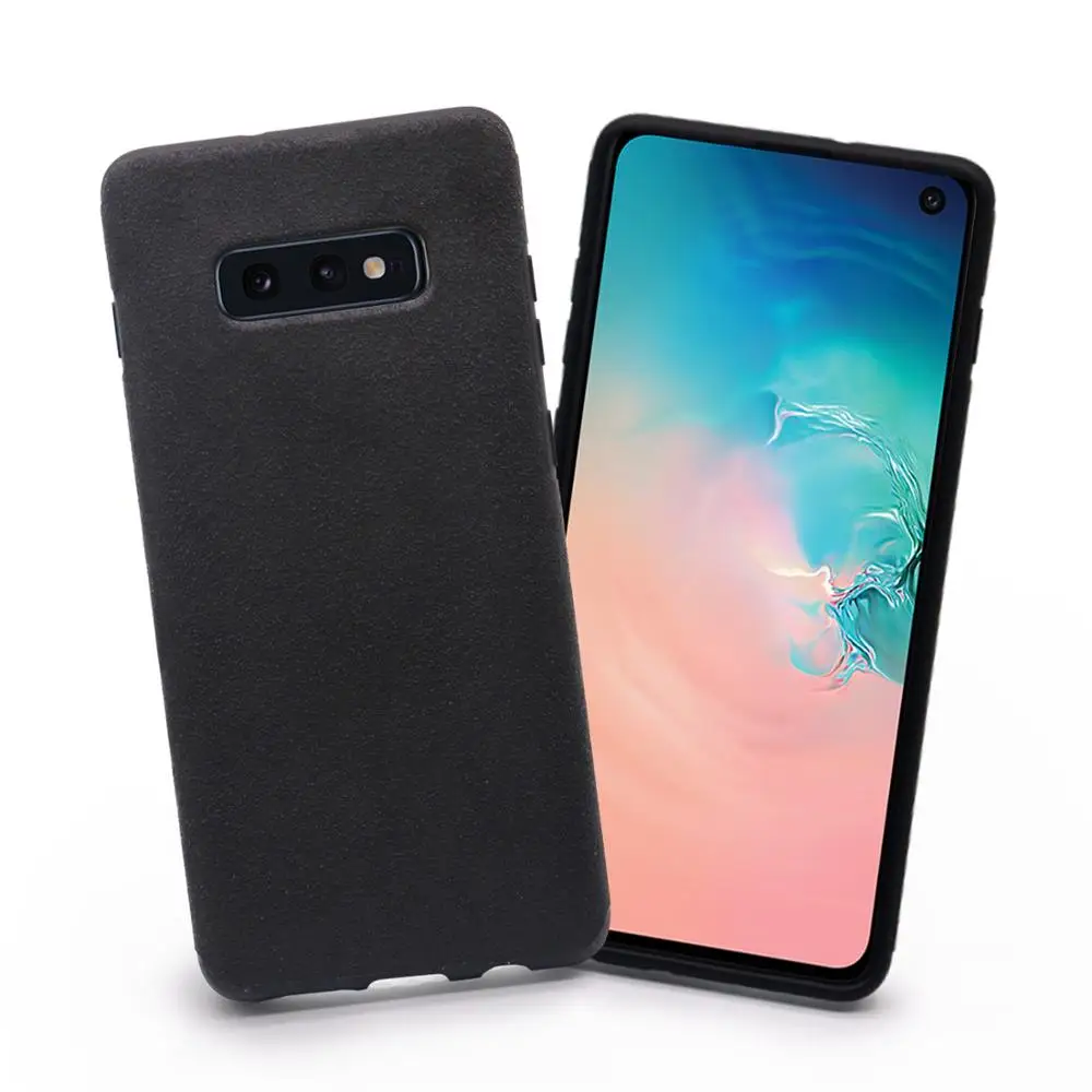 2019 new arrival luxury synthetic suede back case cover for Samsung Galaxy S10E