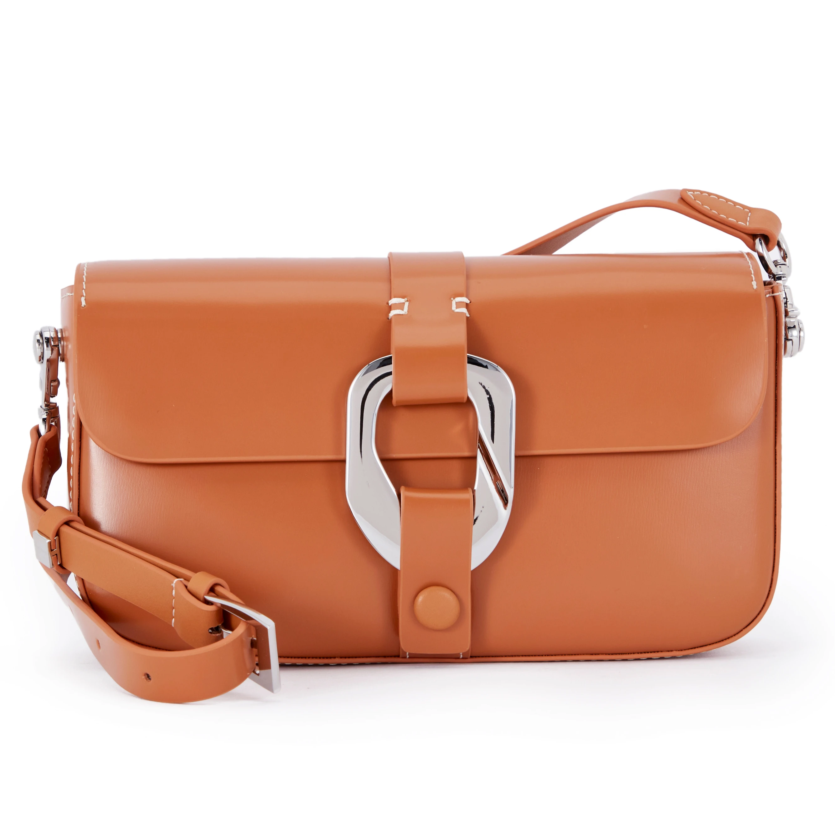 personality fashionable luxury shoulder women bag French style handbags white steel lock underarm bags, Brown
personality fashionable luxury shoulder women bag French style handbags white steel lock underarm bags, Brown