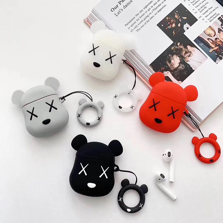 2020 new arrivals cute cartoon bear silicone airpod skin charging headphones case for protective cover
2020 new arrivals cute cartoon bear silicone airpod skin charging headphones case for protective cover