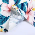 New style polyester spandex ponti roma poly lycra hawaiian print fabric