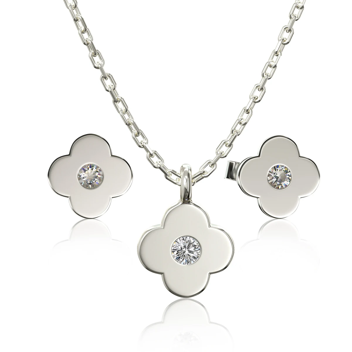 four leaf clover 925 sterling silver jewelry set vintage delicate pendant silver chain set Engagement Wedding necklace for women
four leaf clover 925 sterling silver jewelry set vintage delicate pendant silver chain set Engagement Wedding necklace for women