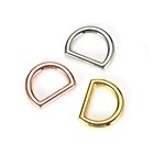 Metal bag hardware accessories nickel handbags zinc alloy D-Ring Shape buckle