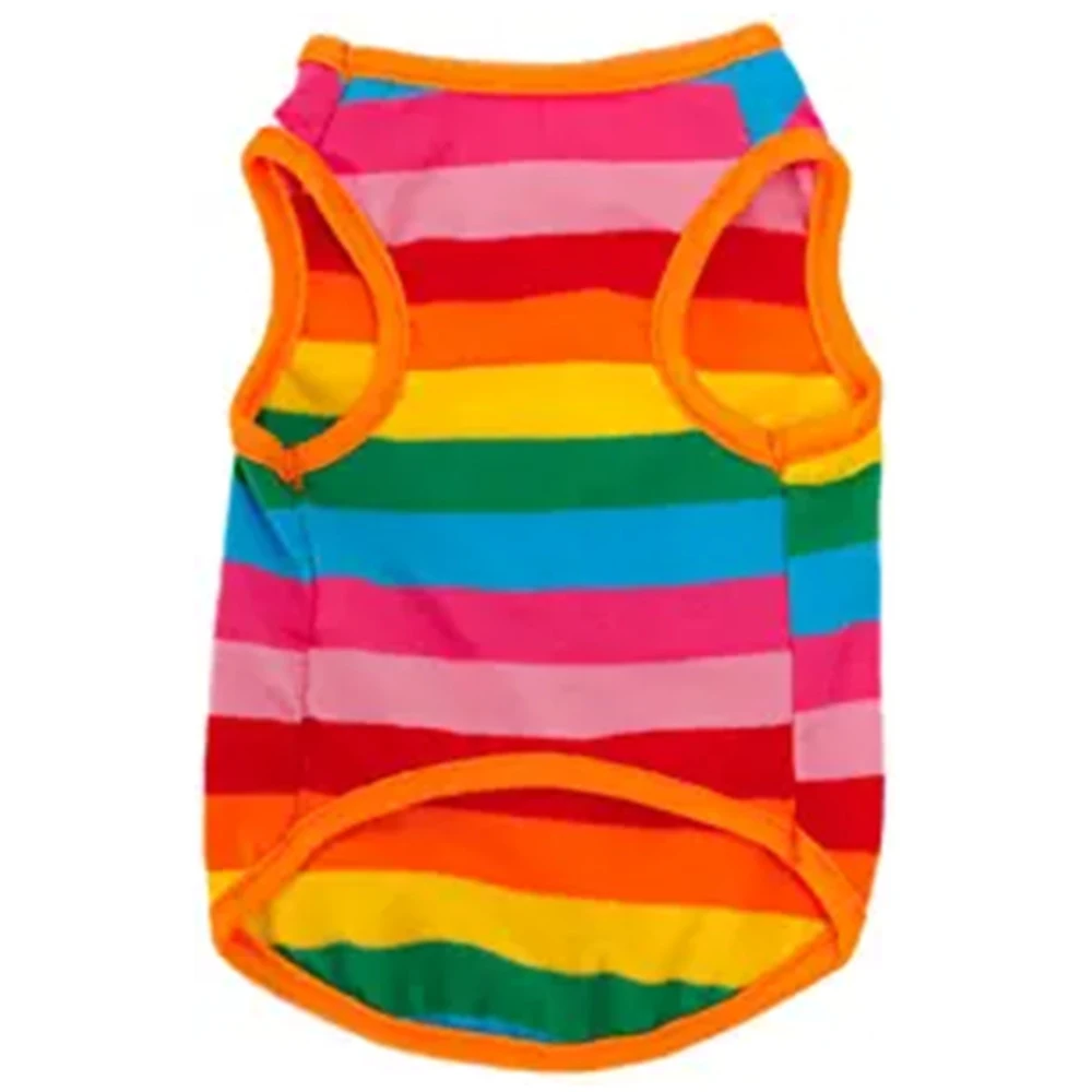 Wholesale 2022 Custom Luxury Comfortable Pet Dog 100% Cotton Fabric Rainbow Vest Dog Clothing Designer Teddy Pet Clothes, 3 colors
Wholesale 2022 Custom Luxury Comfortable Pet Dog 100% Cotton Fabric Rainbow Vest Dog Clothing Designer Teddy Pet Clothes, 3 colors